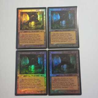 Set of 4 MTG Fabled Passage Old Frame FOIL Promo Stock 4 cards