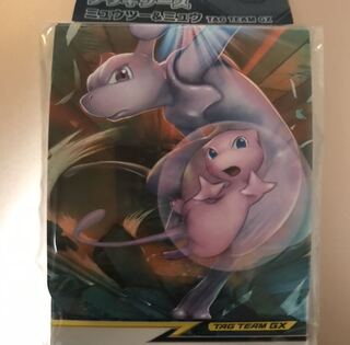 新品 ポケモンカード デッキケース ミュウツー&ミュウ TAG TEAM GX 1枚