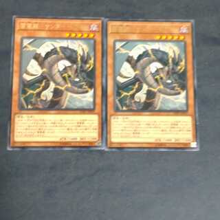 雷電龍-サンダー・ドラゴン✕２ レア　【木林堂】
