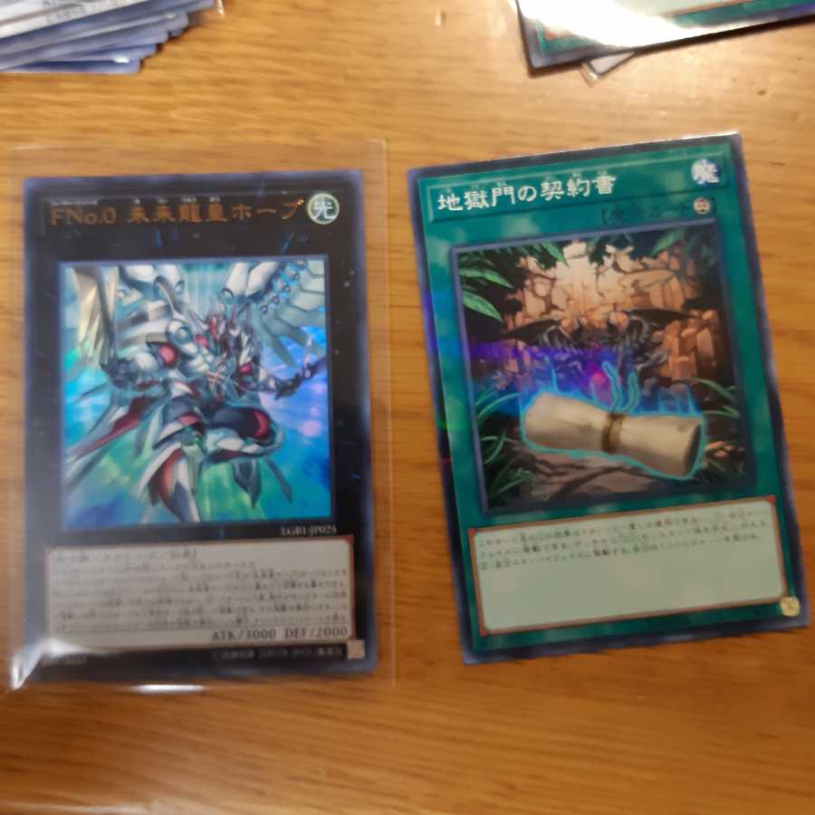 1/4まで未来龍皇ホープ と 地獄門の契約書