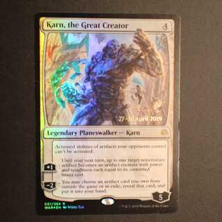 WAR【大いなる創造者、カーン】英語 Foil プレリリース版