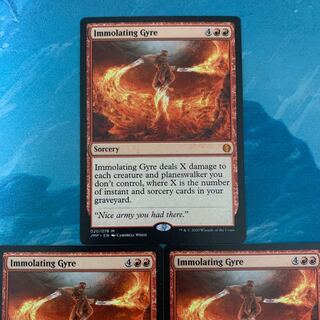 MTG 3-card Immolating Gyre