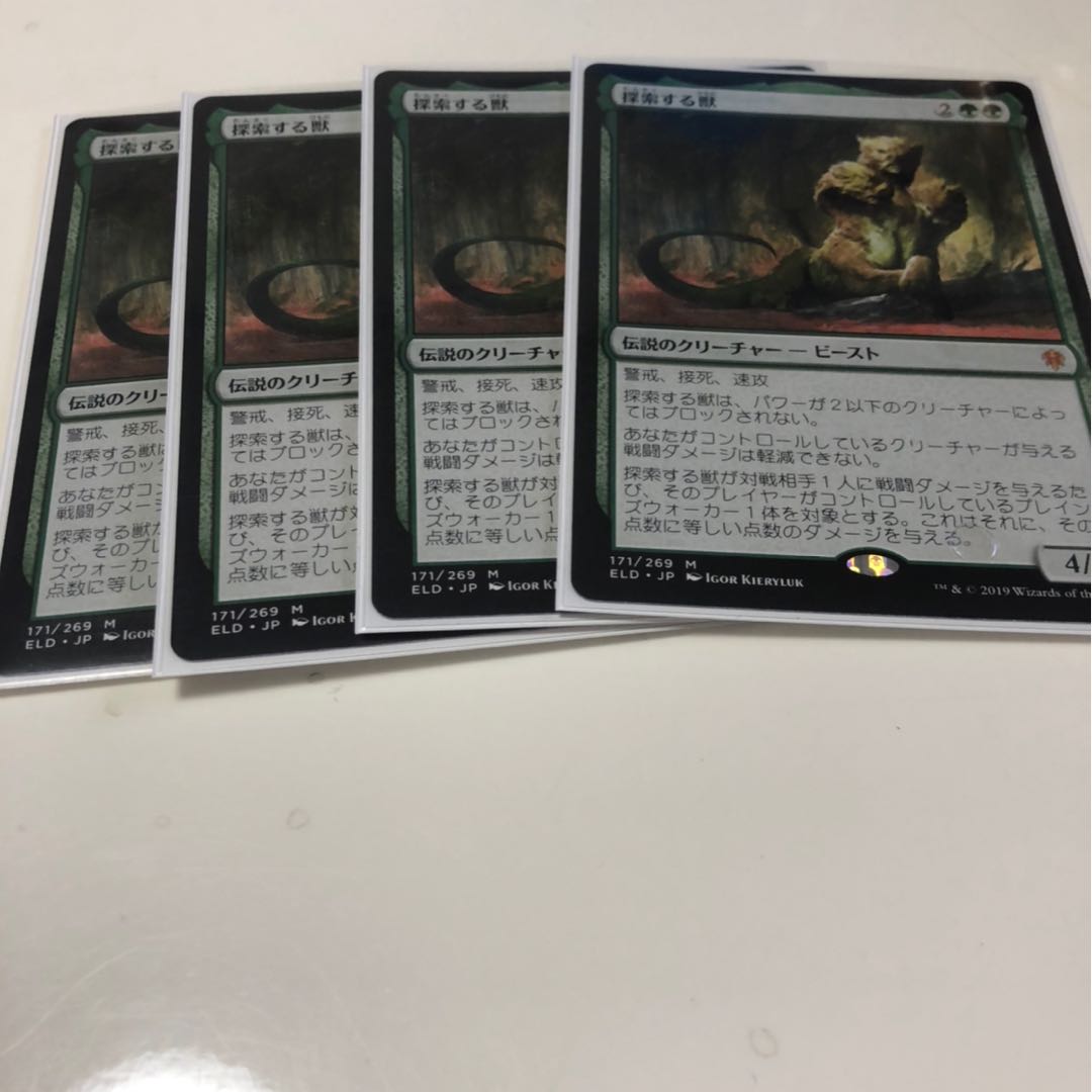 探索する獣　4枚セット