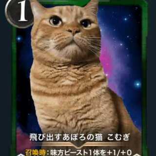 飛び出すあぽろの猫 こむぎ