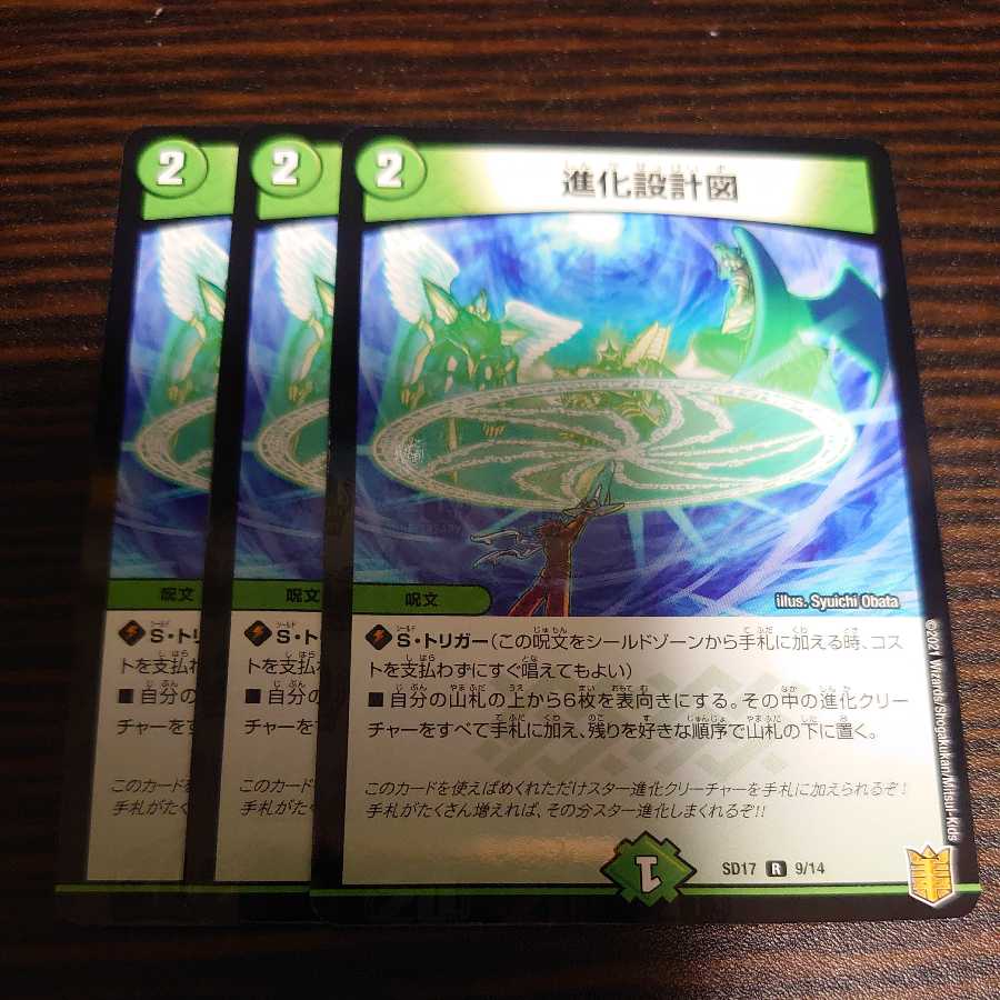 進化設計図 R-foil 3枚セット