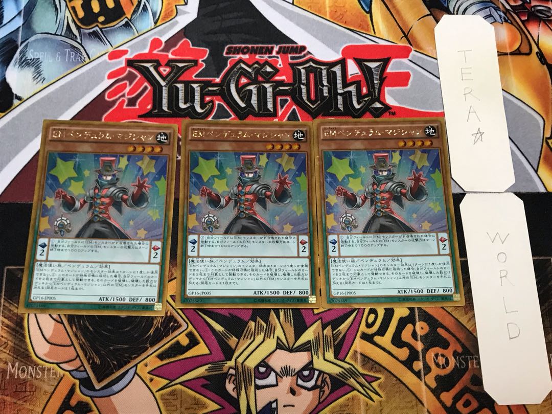 Performapal Pendulum Sorcerer 1 gold, set of 3 tera