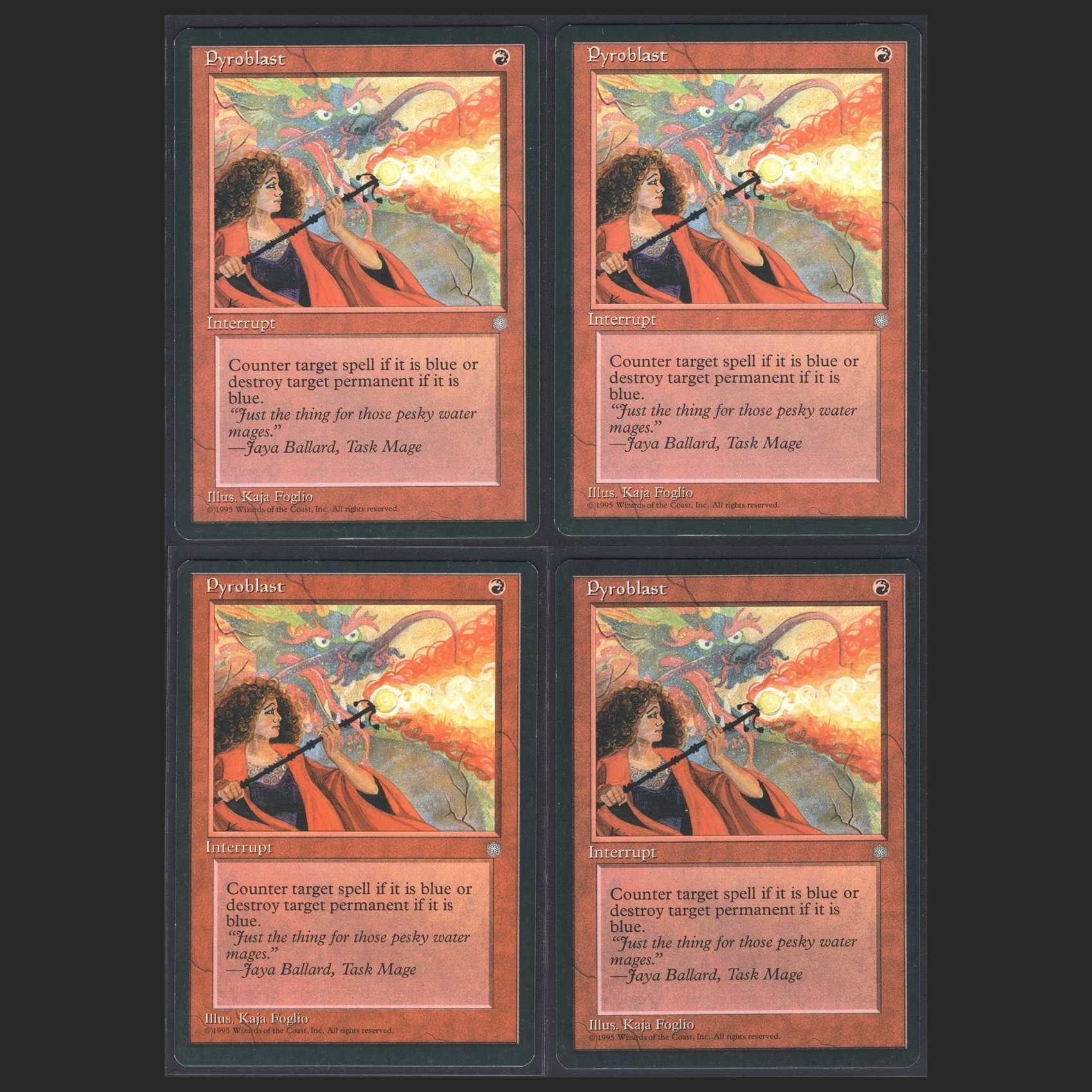 English] Pyroblast [ICE] [Near] 4 sheets / Management: MM0098A