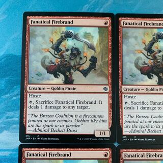 MTG 4-card Fanatical Firebrand