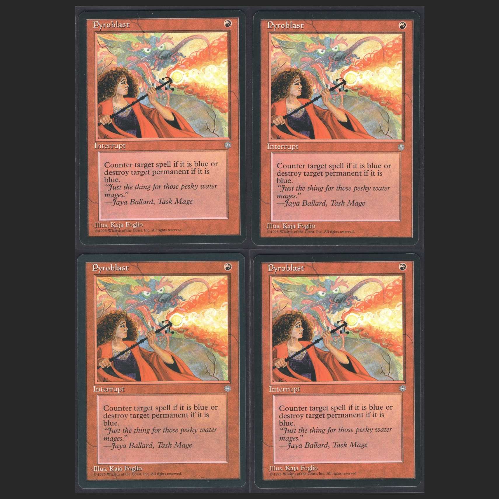 English] Pyroblast [ICE] [Near] 4 sheets / Management: MM0099A