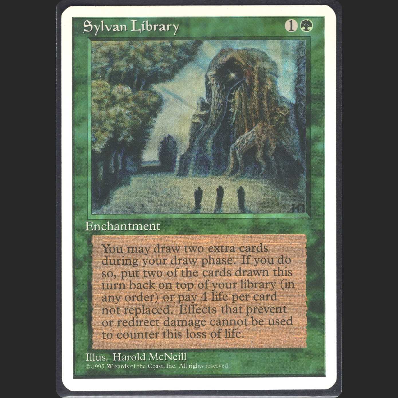 【英】森の知恵[4ED]白枠【ニアミント】/管理:MM0116A