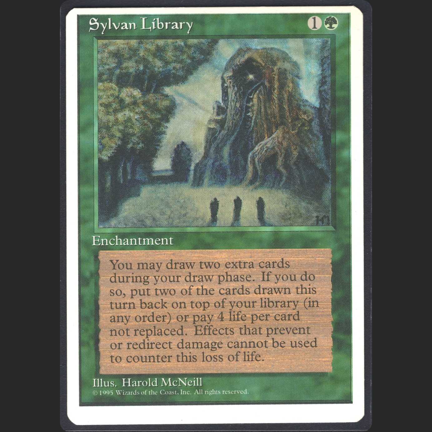 【英】森の知恵[4ED]白枠【ニアミント】/管理:MM0117A