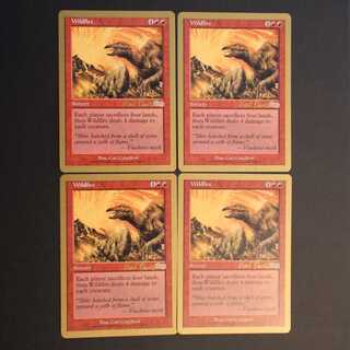 WCD [Wildfire] English, set of 4, gold frame
