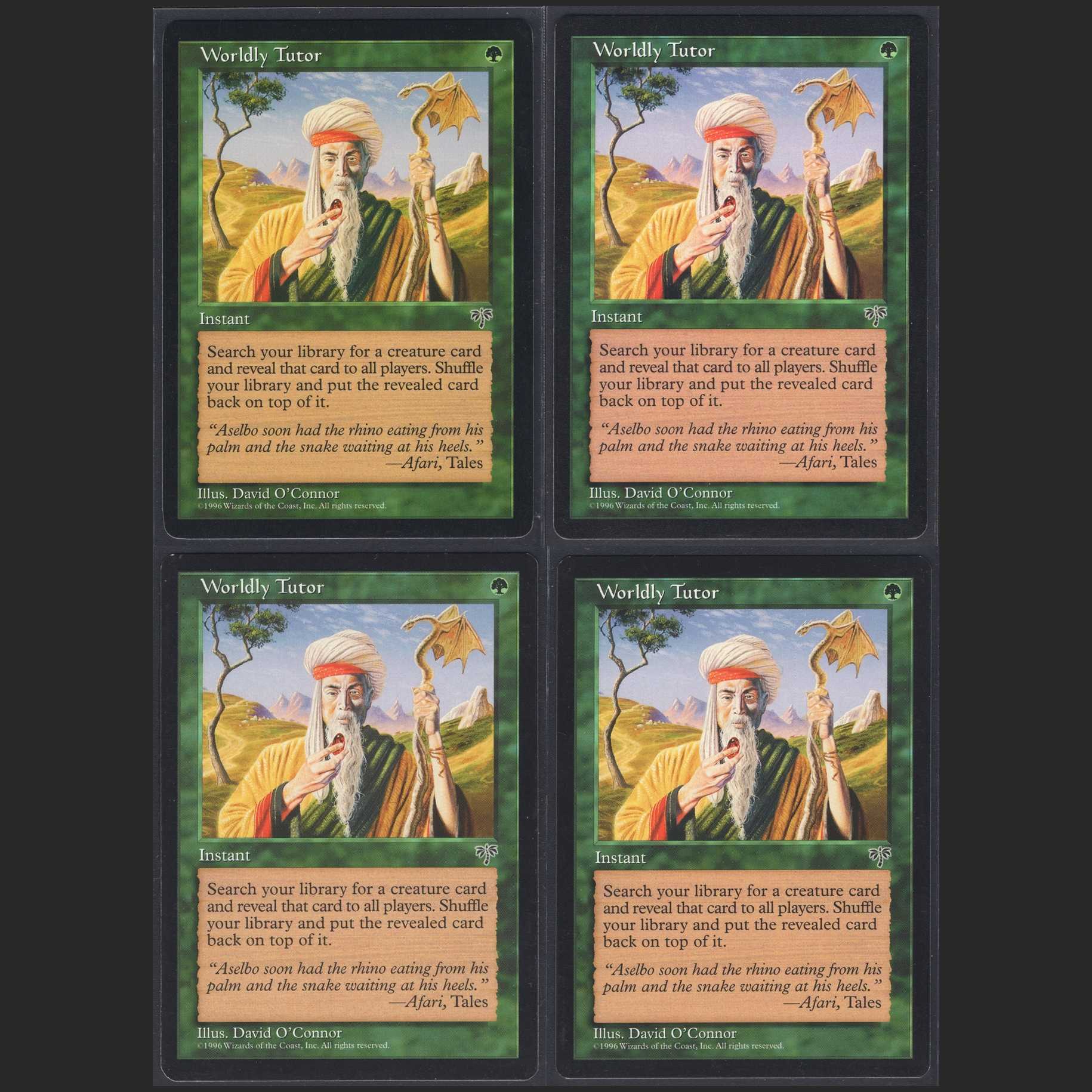 English] Worldly Tutor [MIR] [Near] 4 copies / Management: MM0178A