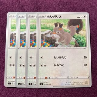 ホシガリス 4枚