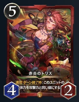 2枚セット 赤炎のトリス