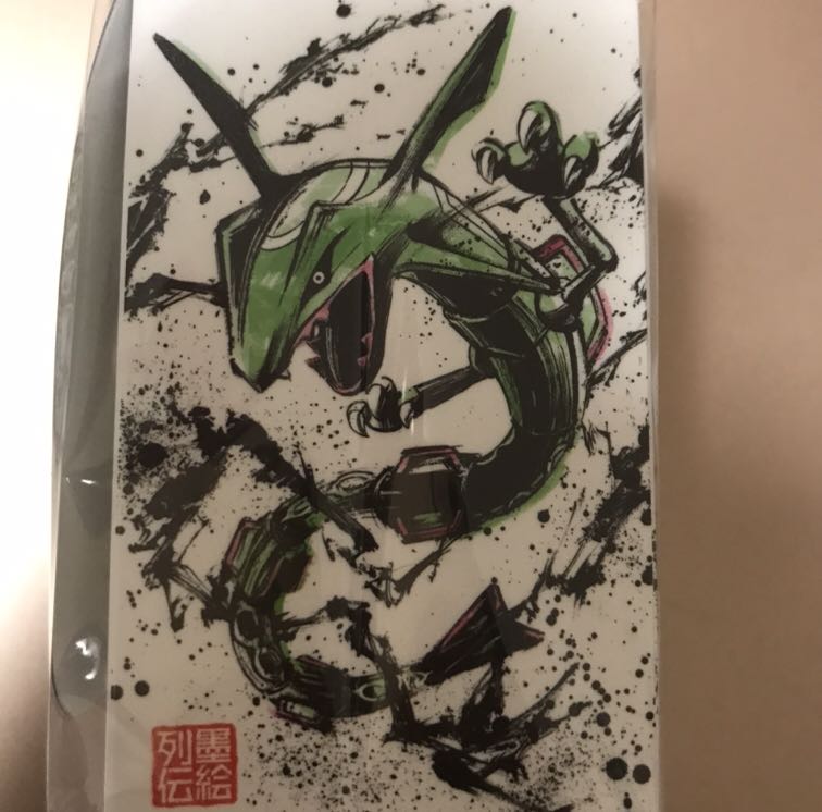 新品 ポケモンカード デッキケース 墨絵列伝 ピカチュウ&レックウザ