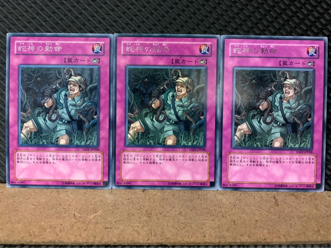 【ぽぽたん】遊戯王 8251 蛇神の勅命 3枚 レア