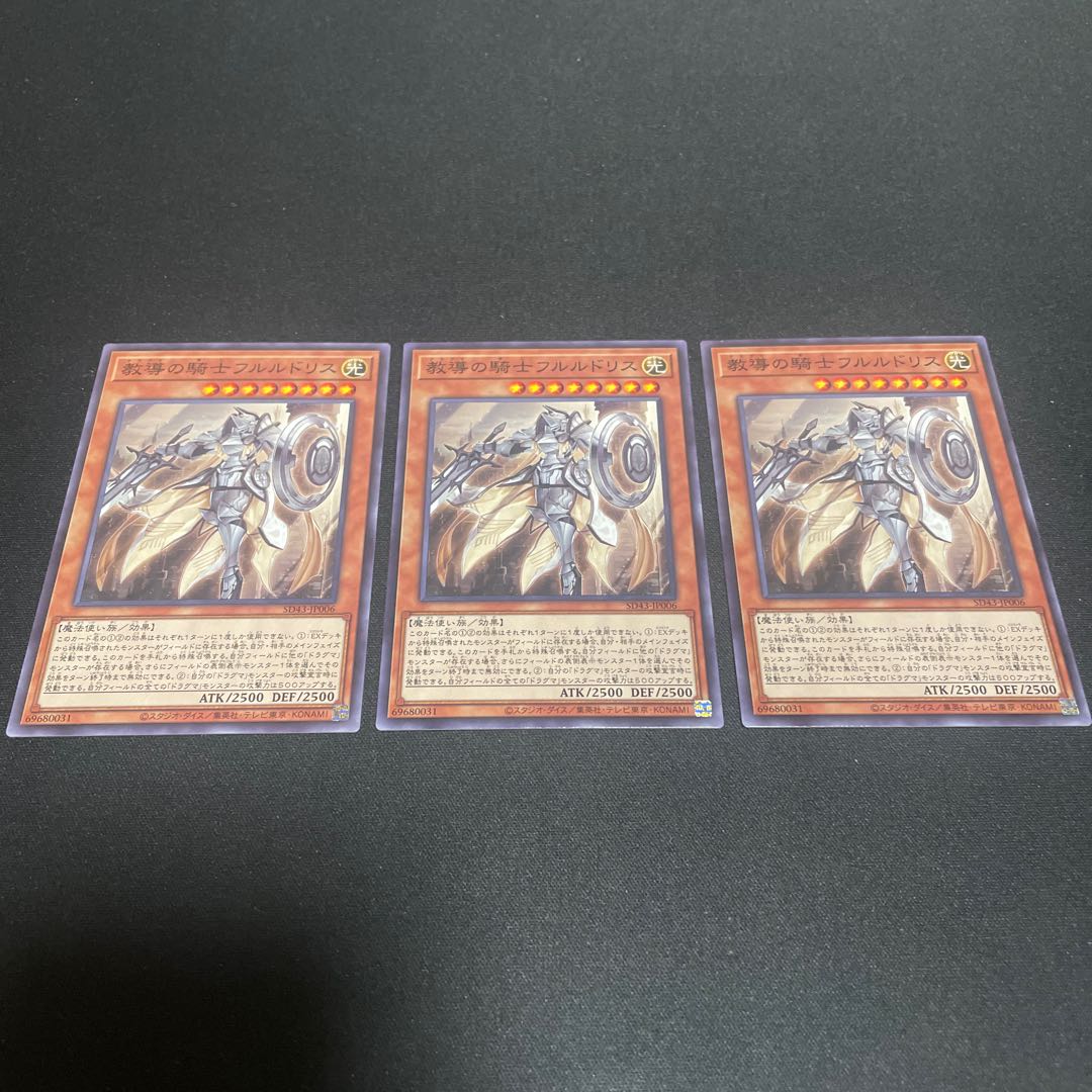 教導の騎士フルルドリス ノーマル 3枚 【ユウ整理部】
