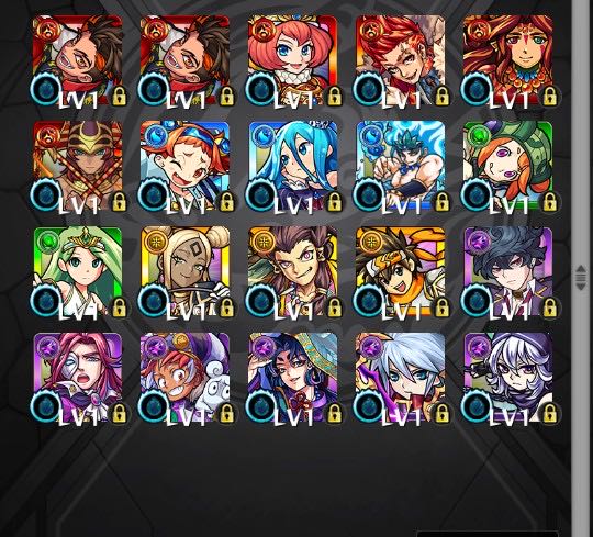 モンストアカウント　ランク400オーブ1358個　運極2