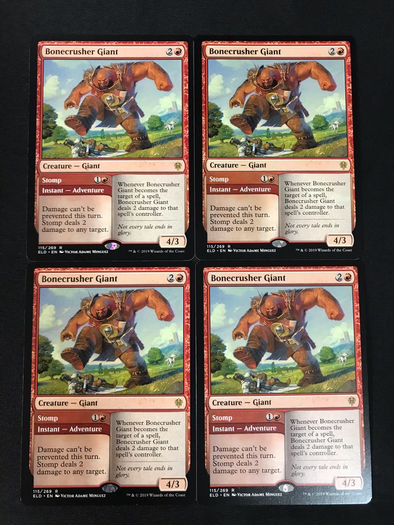 Bonecrusher Giant/Bonecrusher Giant English 4 sheets Near Mint