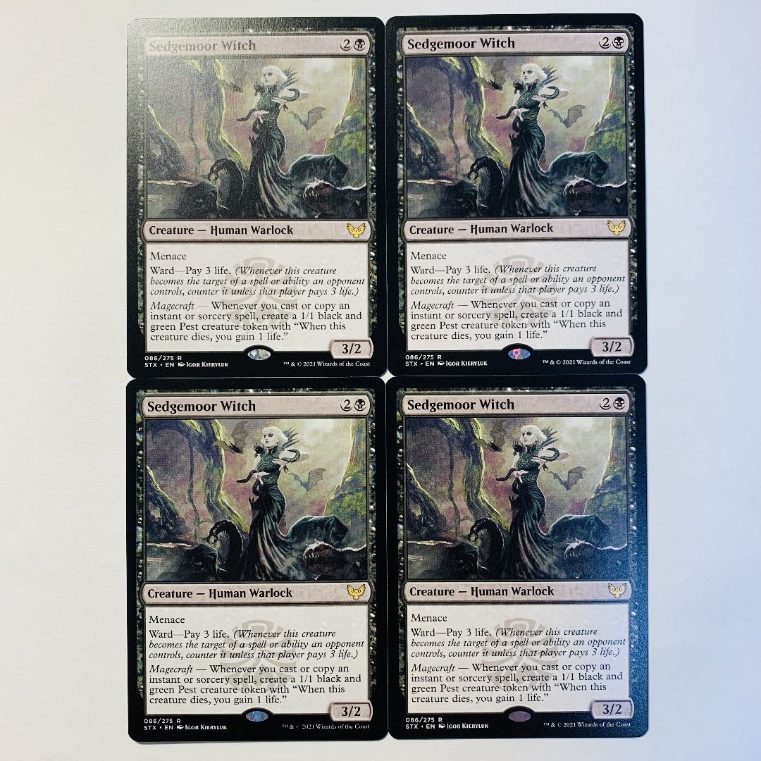 MTG セッジムーアの魔女 英語4枚セット