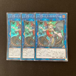 n205 レプティレス・エキドゥーナ スーパーレア 3枚セット 遊戯王 トレトレ