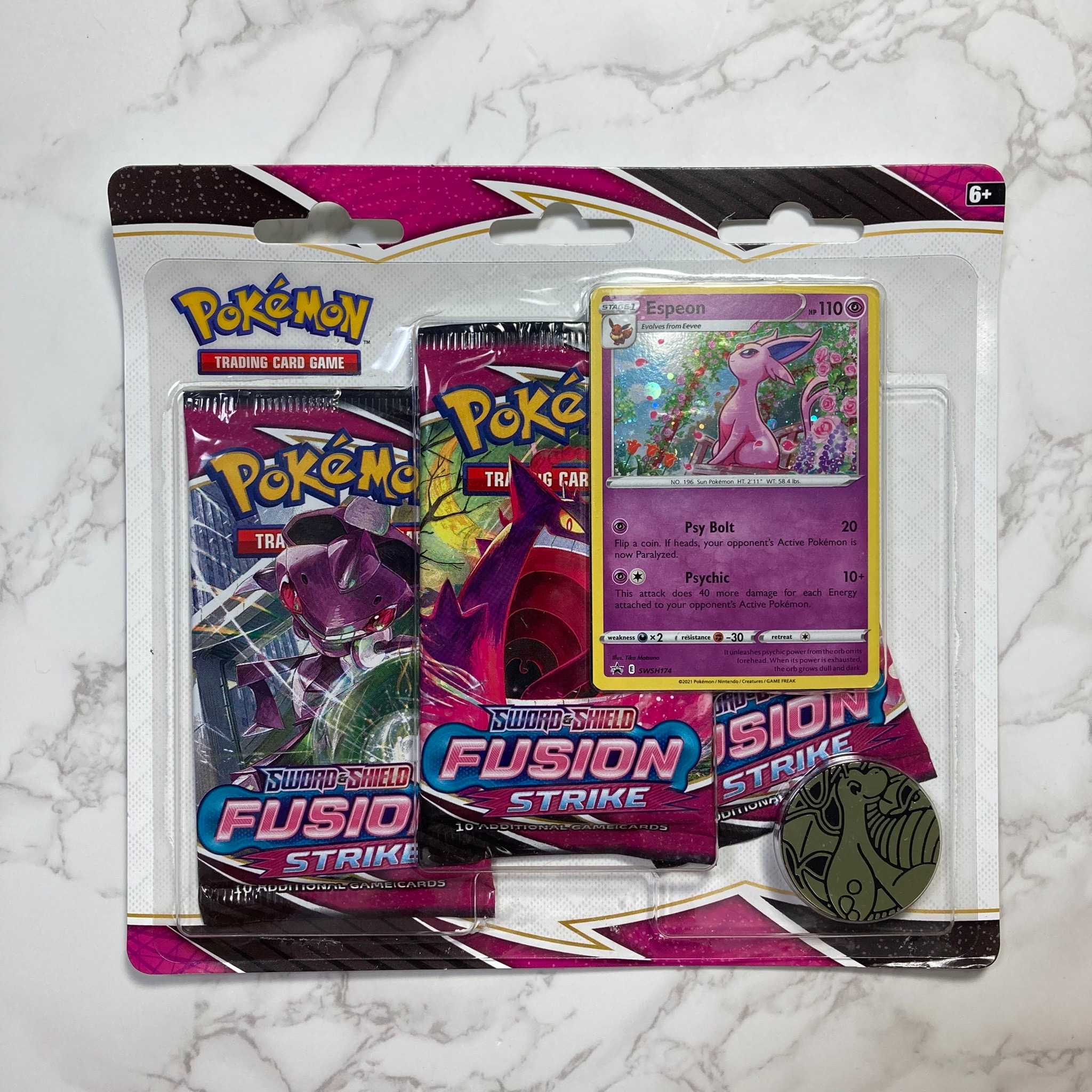 【海外限定エーフィプロモ】未開封 フュージョンストライク 3パックセット