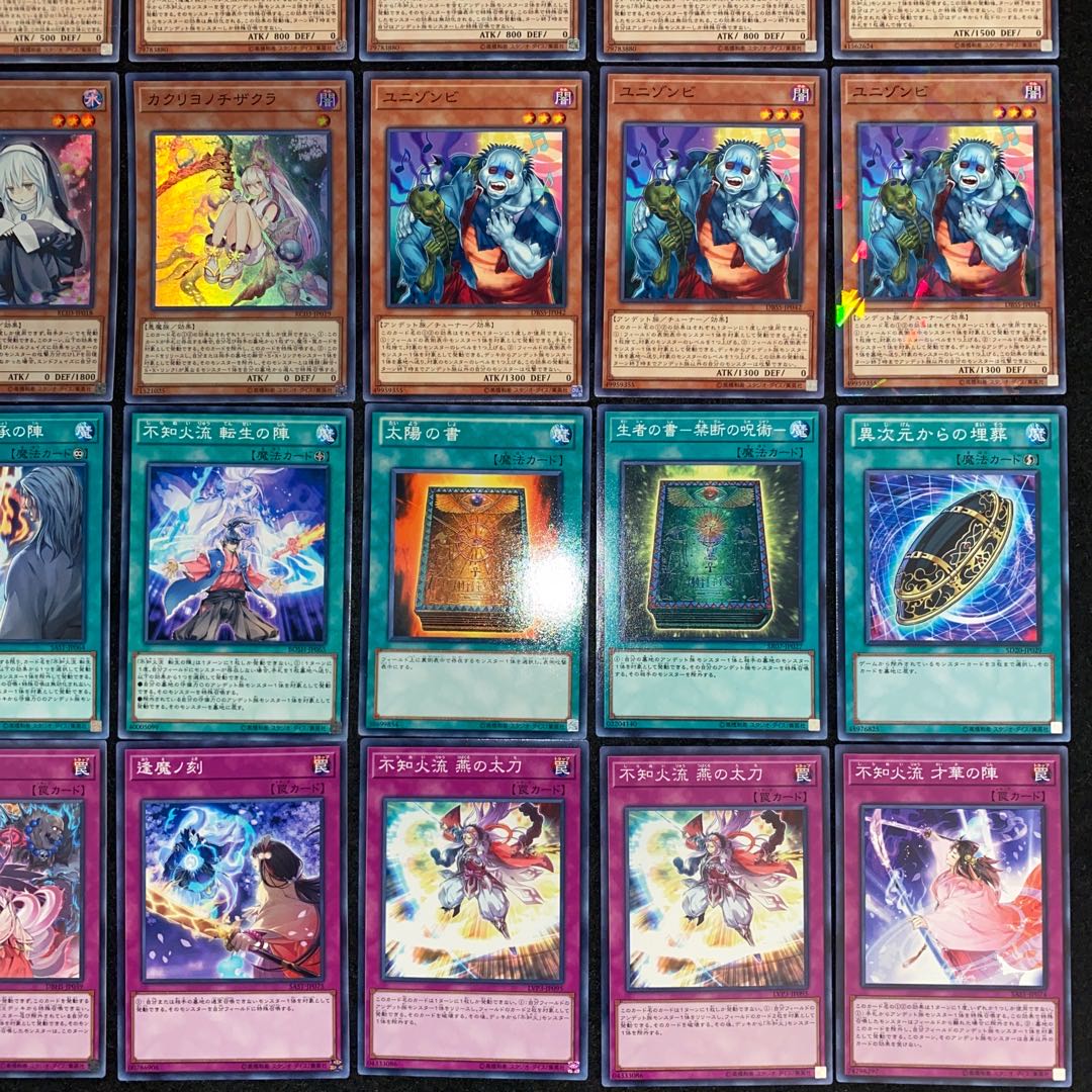 遊戯王【超本格ガチ構築‼️】魔妖不知火デッキ４０枚 本格構築 【不知火魔妖】デッキ メイン&エクストラ&スリーブの