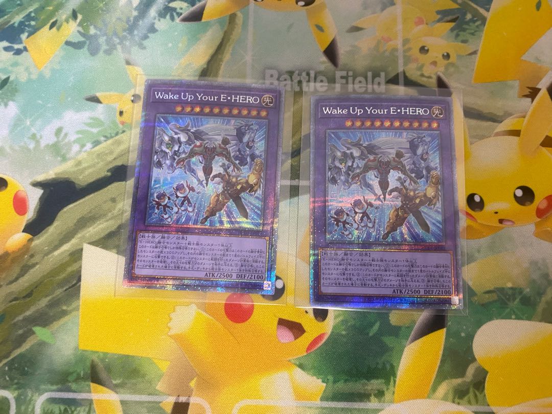 Yu-Gi-Oh Wake Up Your E. HERO 2 copies of Prisik.