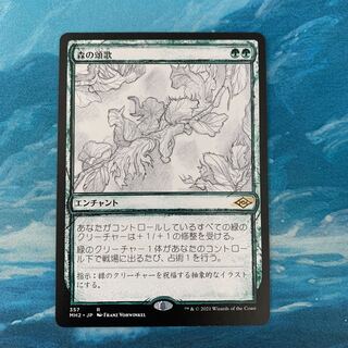 MTG foil×1 非foil×1 森の頌歌