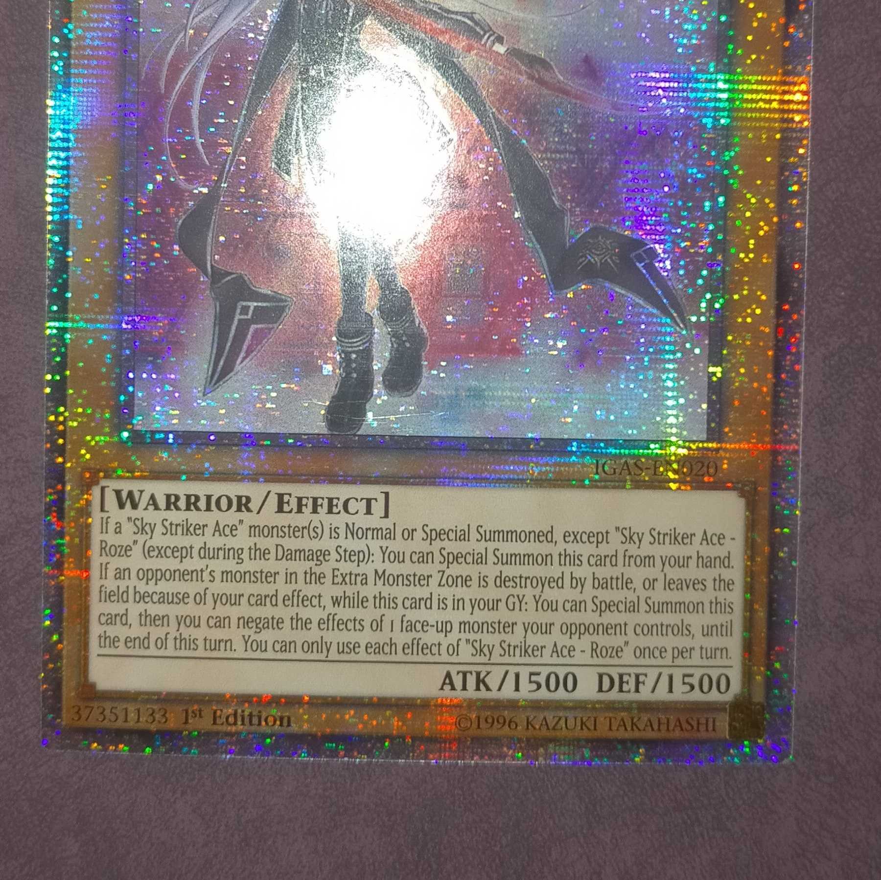 遊戯王 英語 閃刀姫ロゼ スターライト IGAS 美品