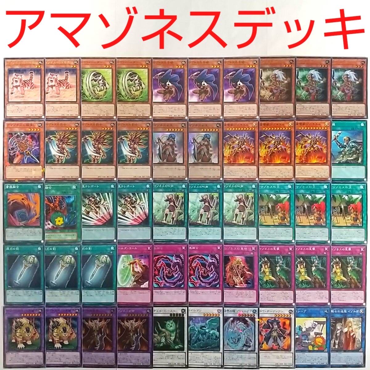 [Yu-Gi-Oh! Deck] Amazoness Princess Amazoness Queen Amazoness Empress Double-Edged Sword Reinforcements