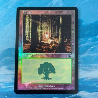 MTG foil Forest