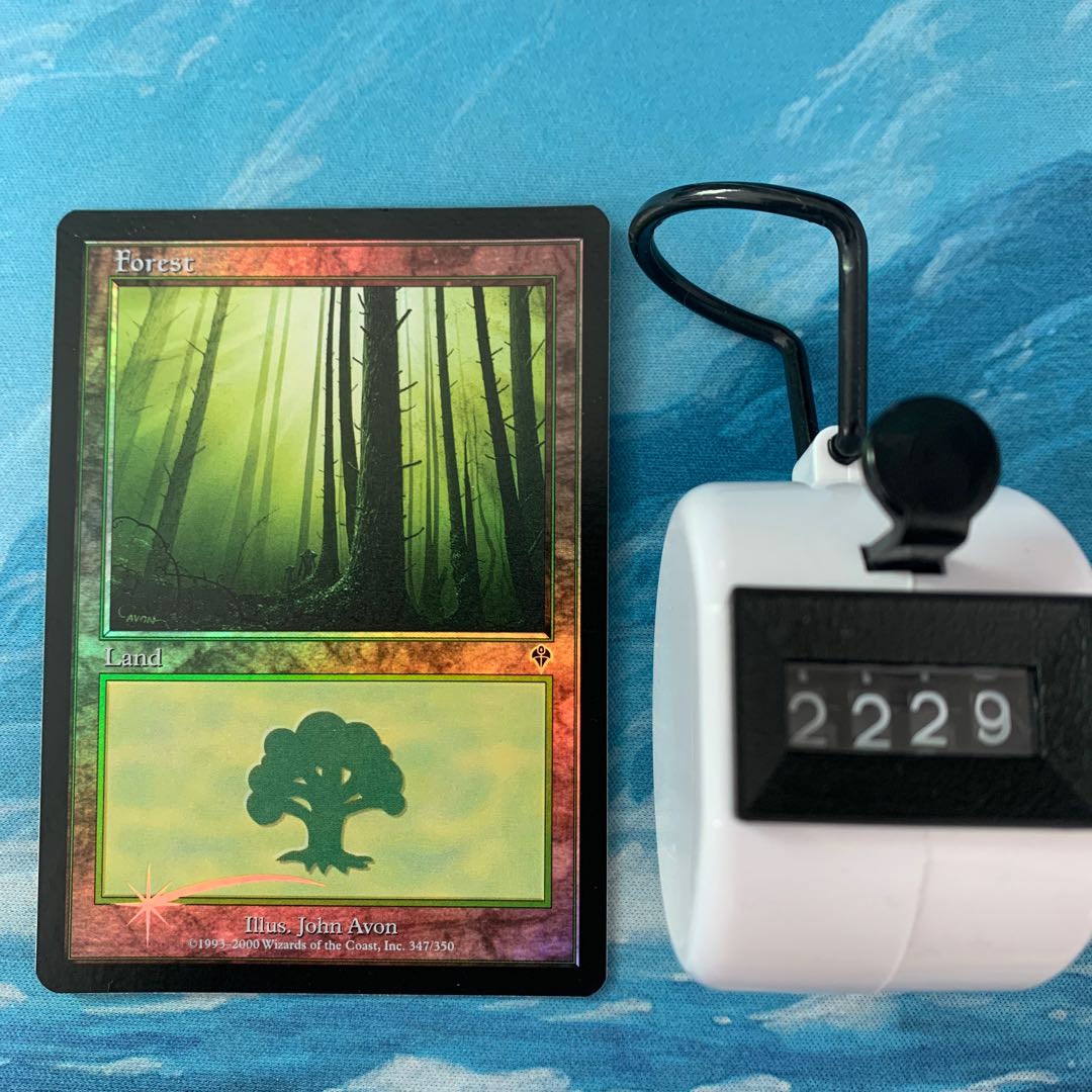 MTG foil Forest