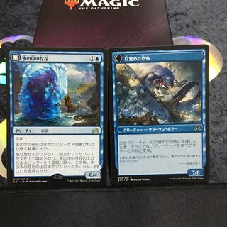 氷の中の存在・目覚めた恐怖　2枚セット