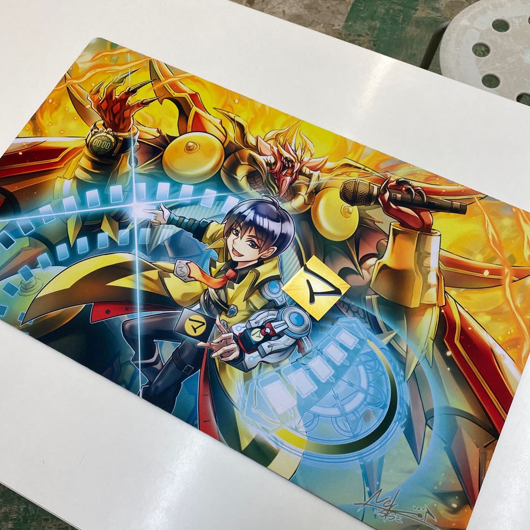 Matchy's TCG Channel 100,000 subscribers Crash Through Commemorative Original Rubber Playmat