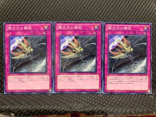 【ぽぽたん】遊戯王 10951 闇次元の解放 3枚 ノーマル