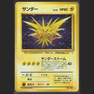 サンダー LV.40【ニアミント】旧裏/管理:MP0168