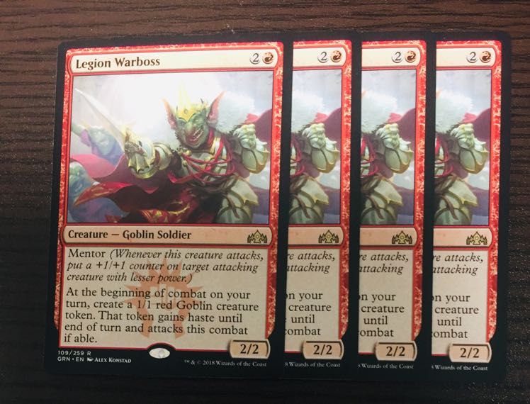MTG legion warboss GRN 英4枚 軍勢の親分 4枚