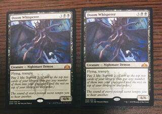 MTG doom whisperer GRN English 2 copies