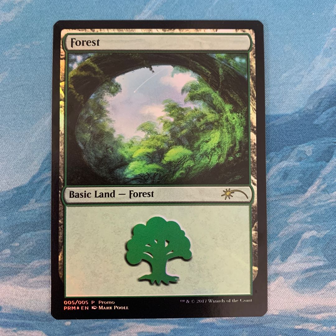 MTG foil Forest