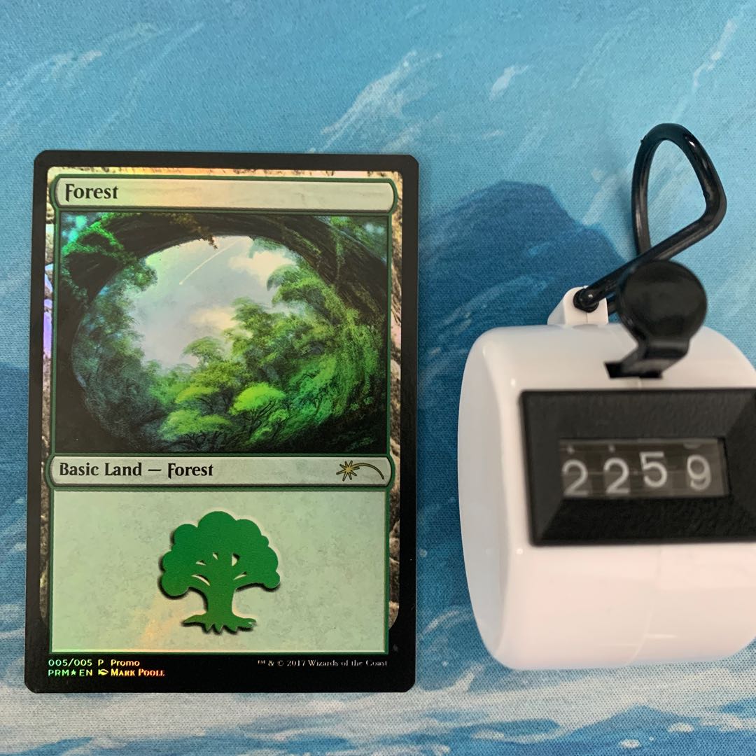 MTG foil Forest