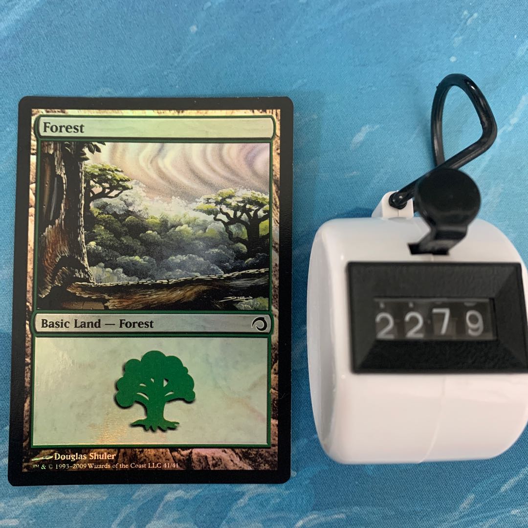 4 MTG foil Forest