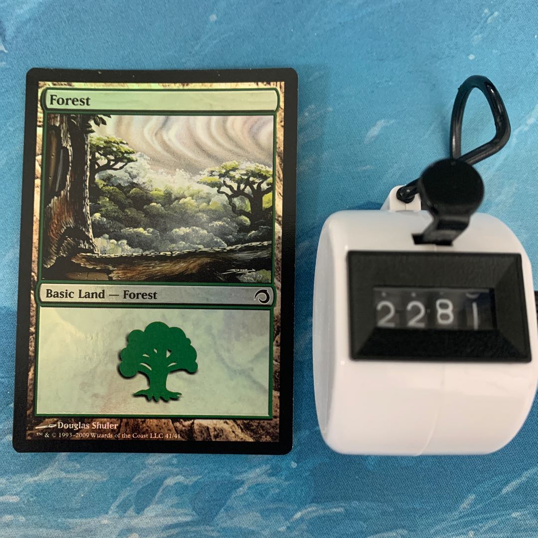 4 MTG foil Forest
