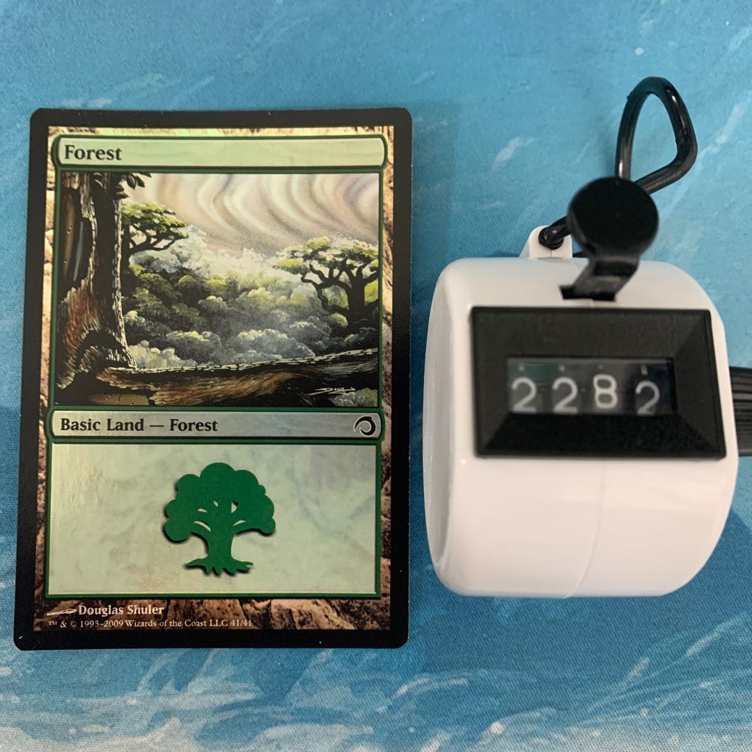 4 MTG foil Forest