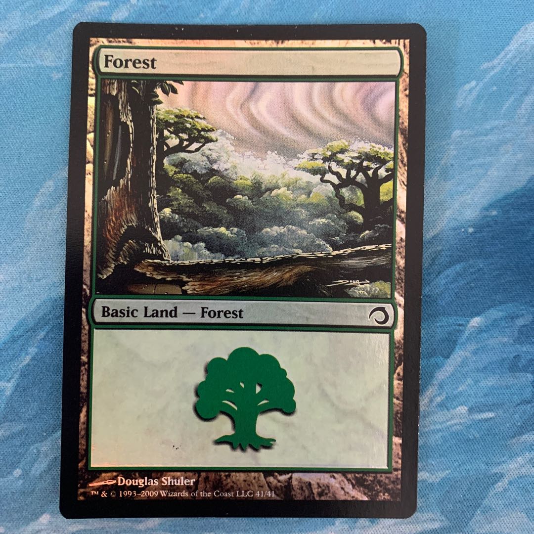 MTG foil Forest