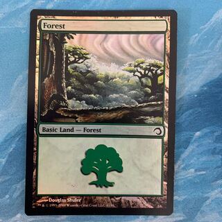 MTG foil Forest