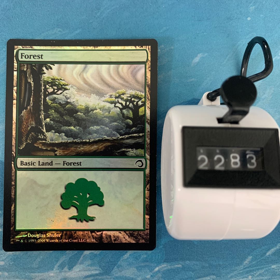 MTG foil Forest