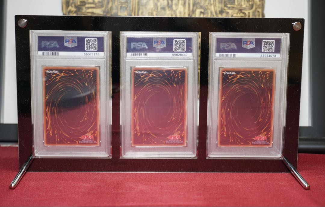 Three acrylic frames for PSA appraisal cases in black [97% UV cut].