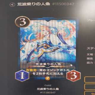 荒波乗りの人魚